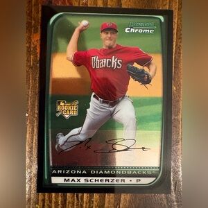 2008 Topps Bowman Chrome Max Scherzer Rookie Card MINT MLB